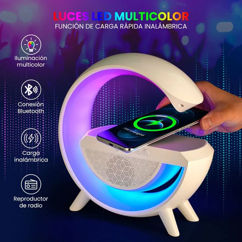 ⚡💡🎵 TIEMPO LED – Cargador, Reloj y Música TODO en uno