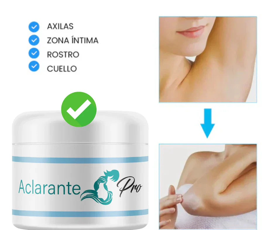 ¡Mega promoción de Crema Aclarante! 2 x 1